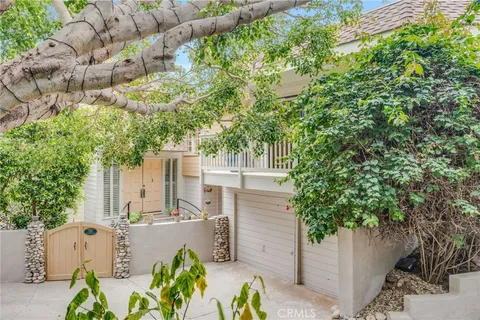 an outdoor view with patio