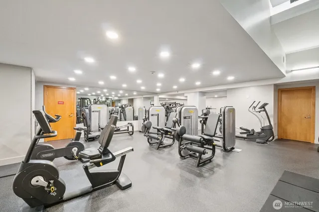 a very nice looking room with a large window