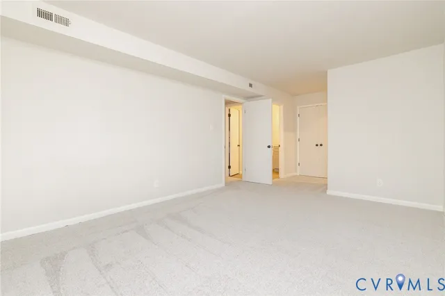 a view of an empty room