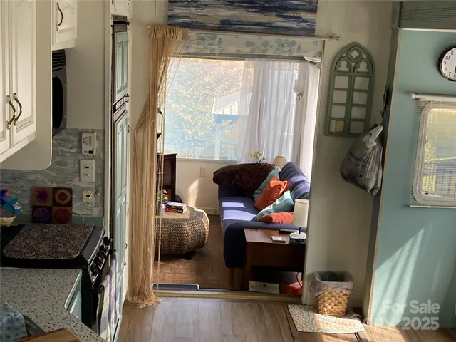 a room with furniture and a window