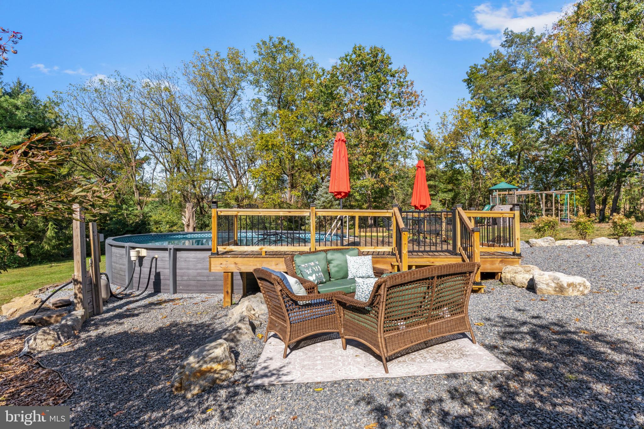 40 Christman Road Kutztown, PA 19530 - Photo 38 of 48 a view of a roof deck with couches and wooden fence