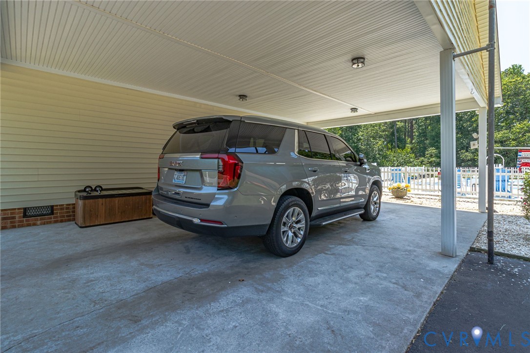 4400 Hacks Neck Road Heathsville, VA 22473 - Photo 43 of 78 a car parked in a garage