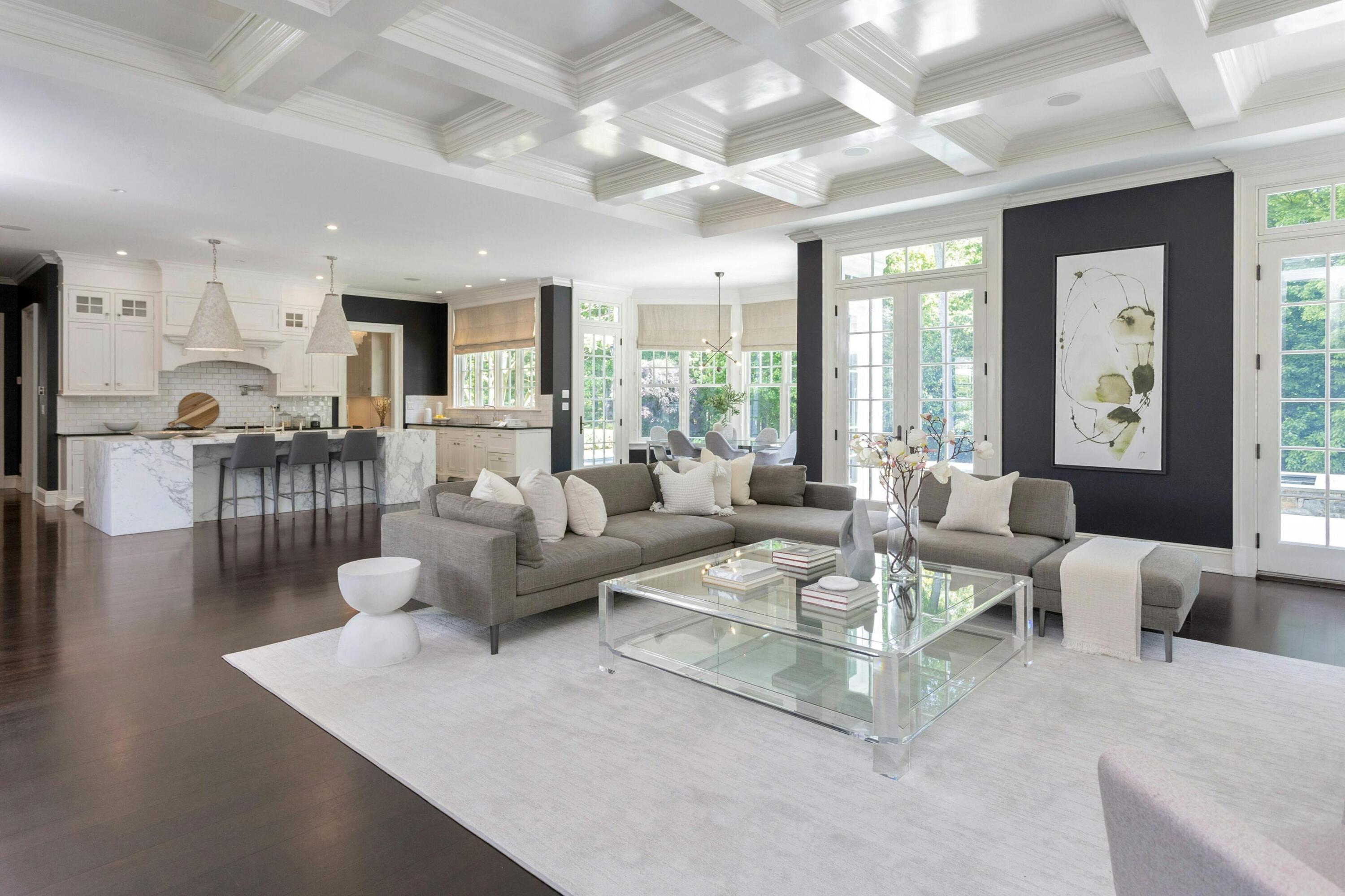 378 Brookside Road Darien, CT 06820 - Photo 16 of 40 a living room with furniture and a large window