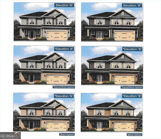 a front view of a residential apartment building with a yard