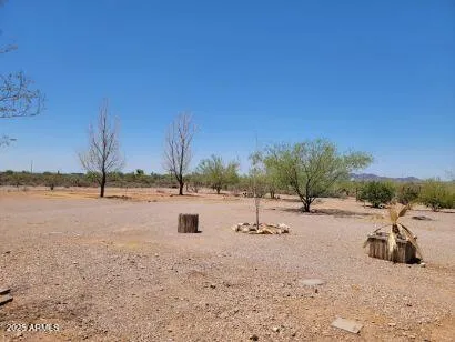 a view of a road with mountain view