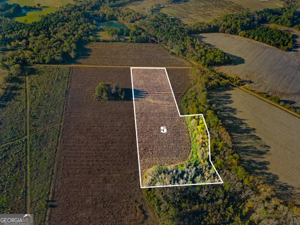an aerial view of a house having outdoor space