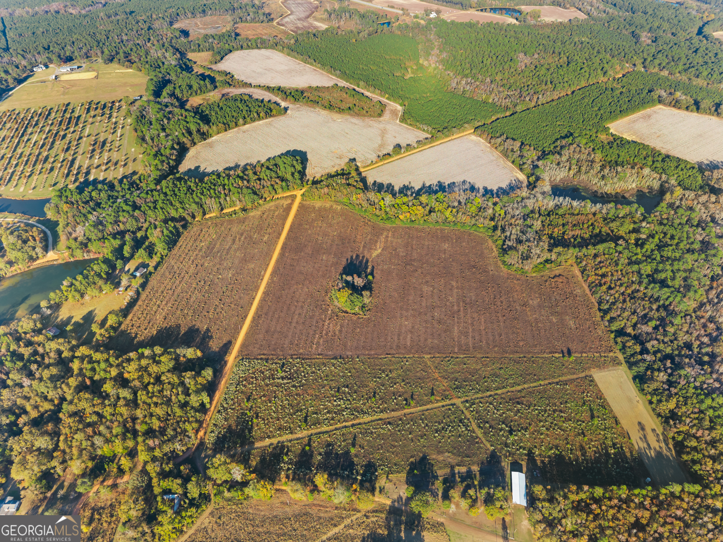 0 Waters Lane, Unit LOT 5 Claxton, GA 30417 - Photo 5 of 14 an aerial view of residential houses with outdoor space