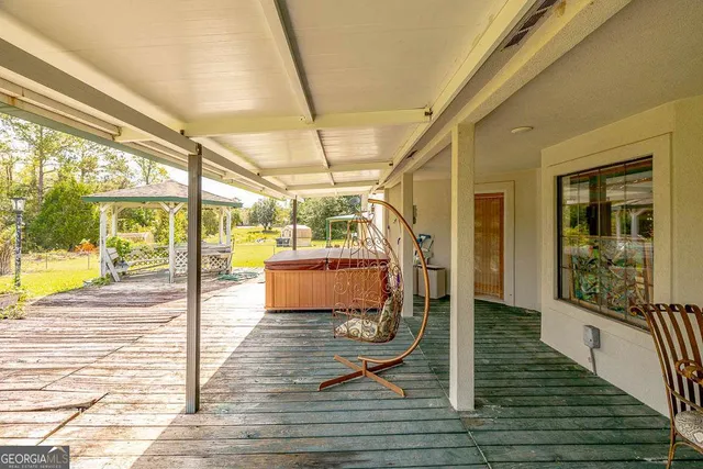 a view of an ocean from a balcony
