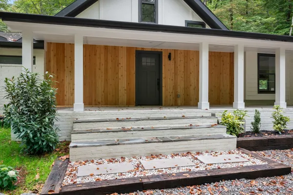 a front view of a house