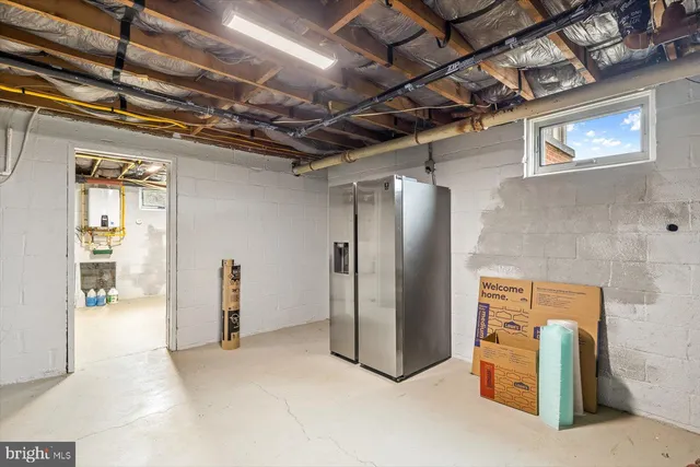 a view of storage and utility room