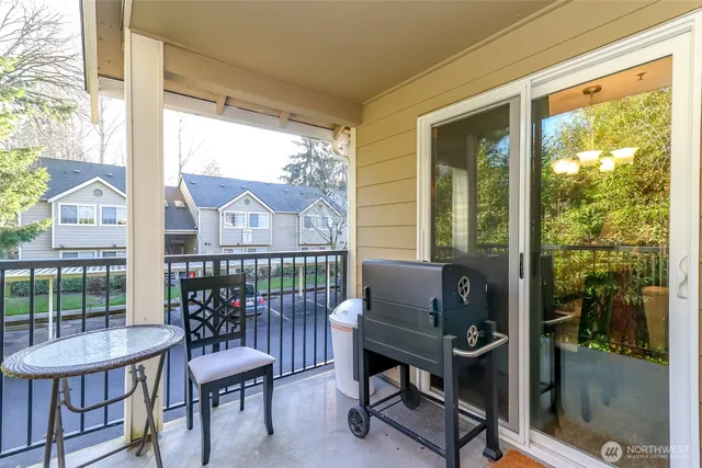 a view of a backyard with a garden and plants