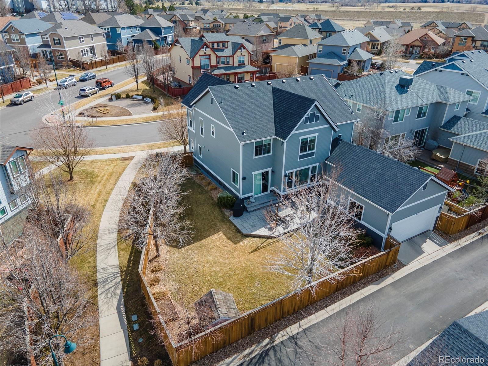 9575 3rd Place Denver, CO 80230 - Photo 31 of 38 an aerial view of a house with a yard