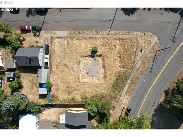 a white building with a outdoor space