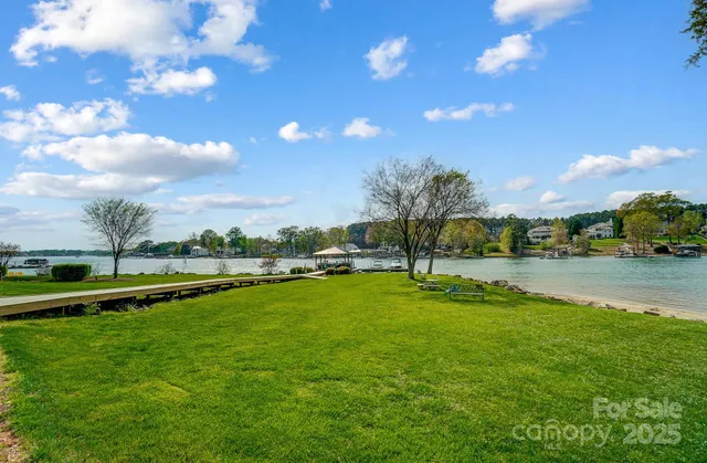 a view of an outdoor space and swimming pool