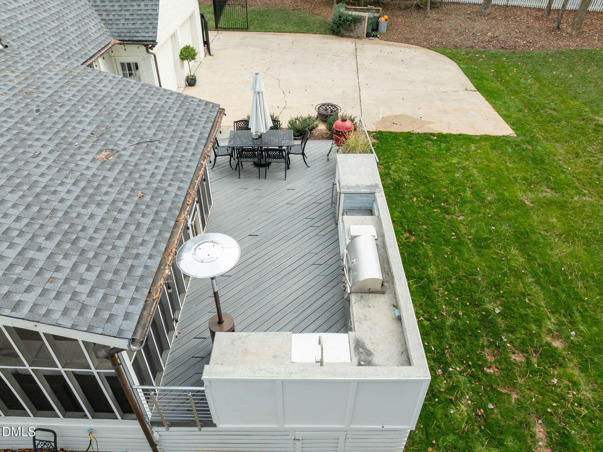 1120 Queensferry Road Cary, NC 27511 - Photo 53 of 62 a view of a backyard with sitting area and furniture