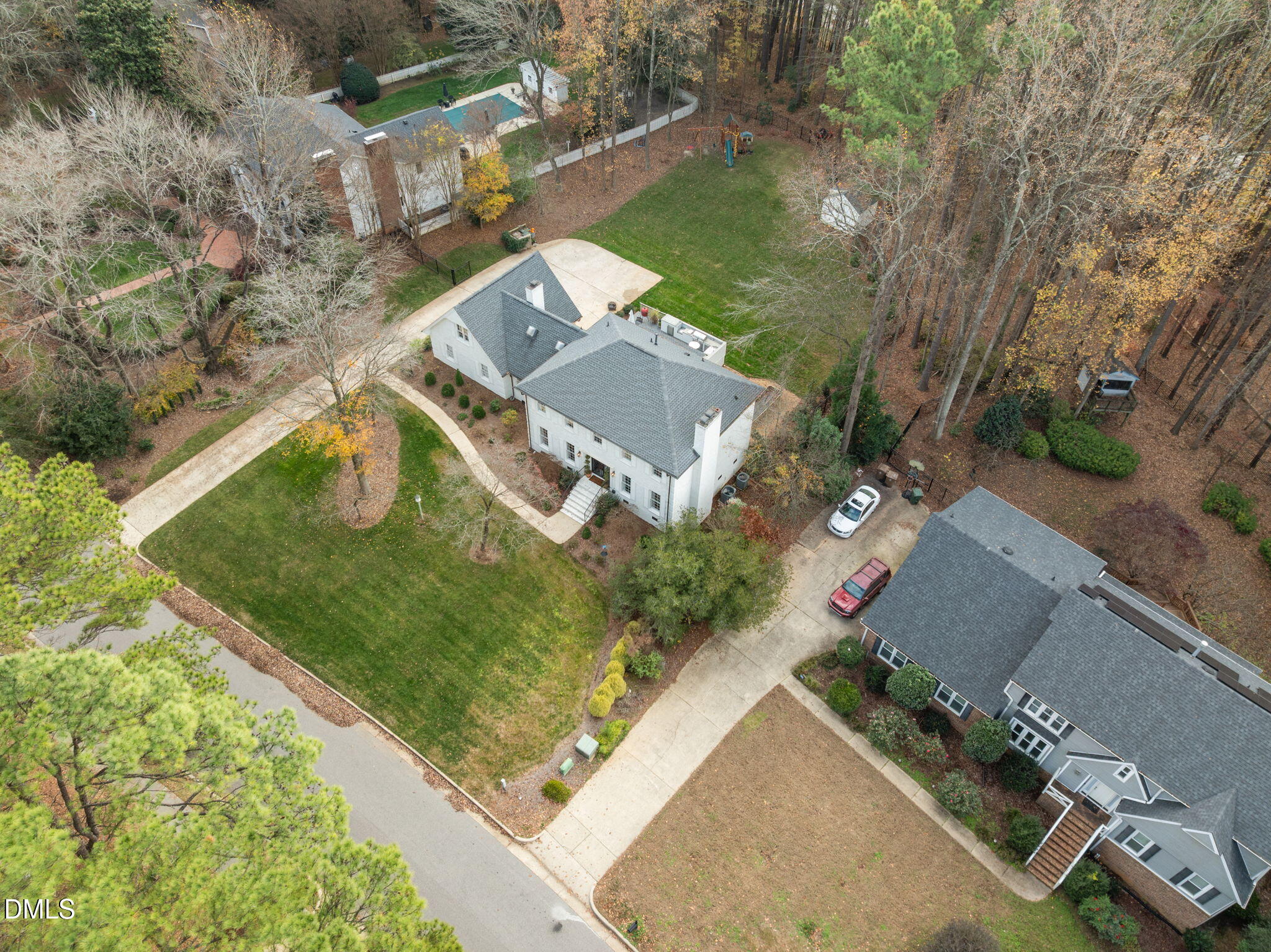 1120 Queensferry Road Cary, NC 27511 - Photo 54 of 62 an aerial view of a house