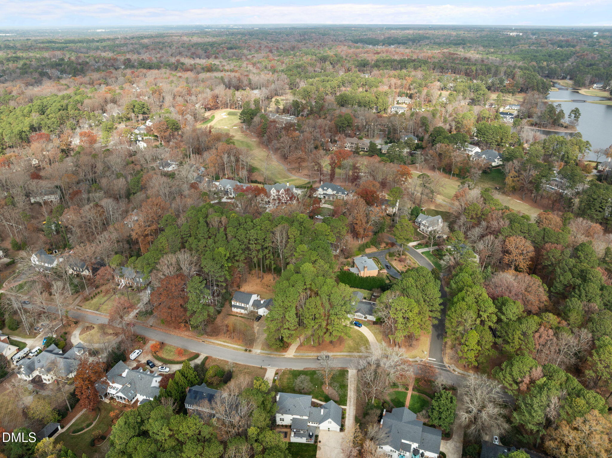 1120 Queensferry Road Cary, NC 27511 - Photo 60 of 62 an aerial view of residential houses with outdoor space