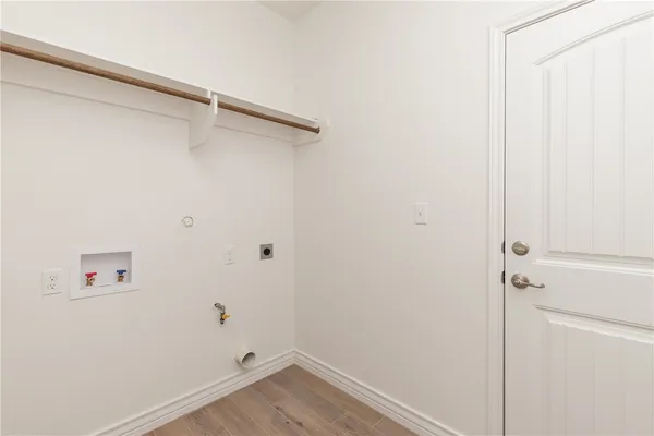 a view of small space with racks on the wall