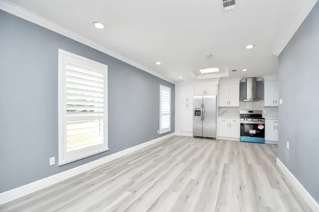 a view of kitchen and microwave