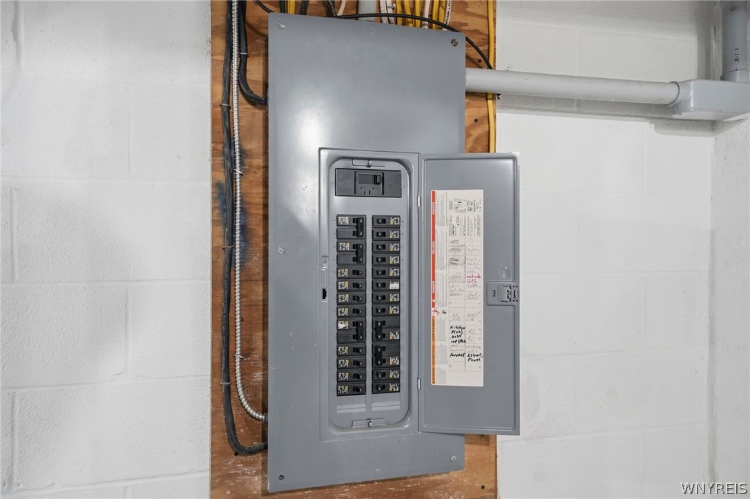 7228 Lower East Hill Road Boston, NY 14033 - Photo 25 of 46 Electric panel in basement.