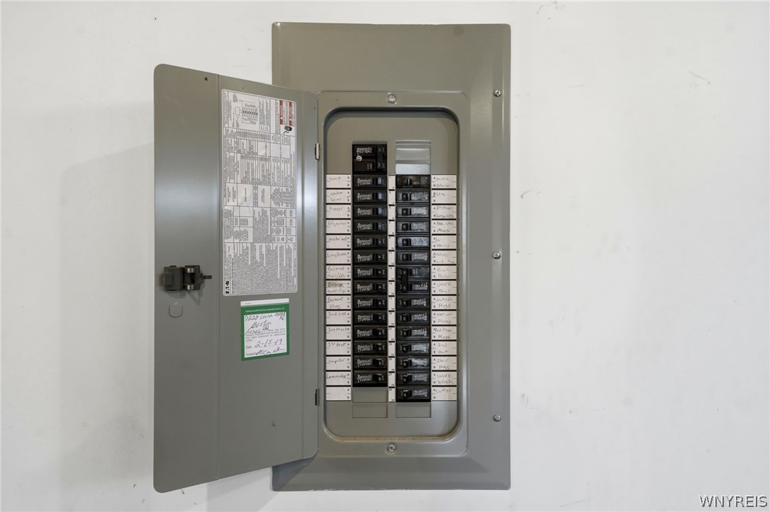 7228 Lower East Hill Road Boston, NY 14033 - Photo 28 of 46 Electric panel in garage.