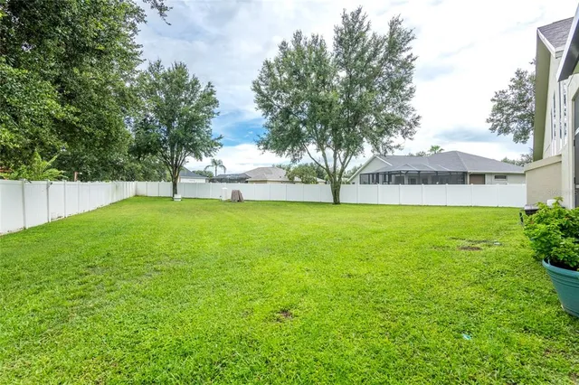 a house view with garden space