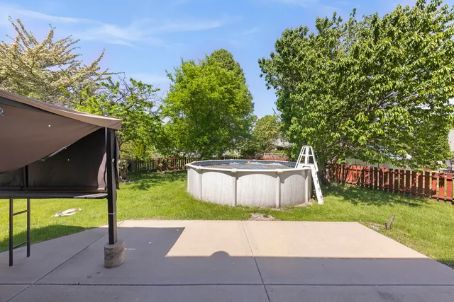 a house view with a outdoor space