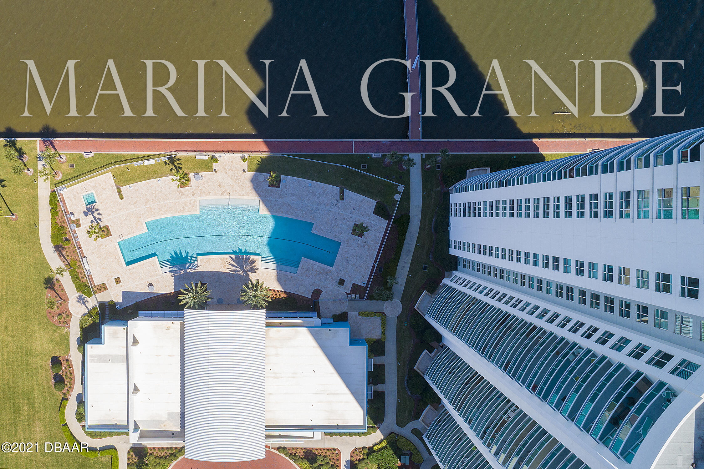 231 Riverside Drive, Unit 11061 Holly Hill, FL 32117 - Photo 46 of 64 marina grande condo aerial pool view