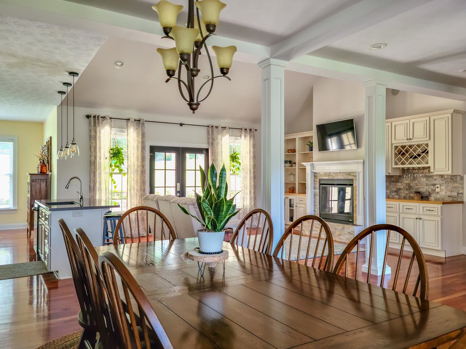 6089 Faughts Road Mount Crawford, VA 22841 - Photo 20 of 68 a view of a a dining room with furniture window and wooden floor