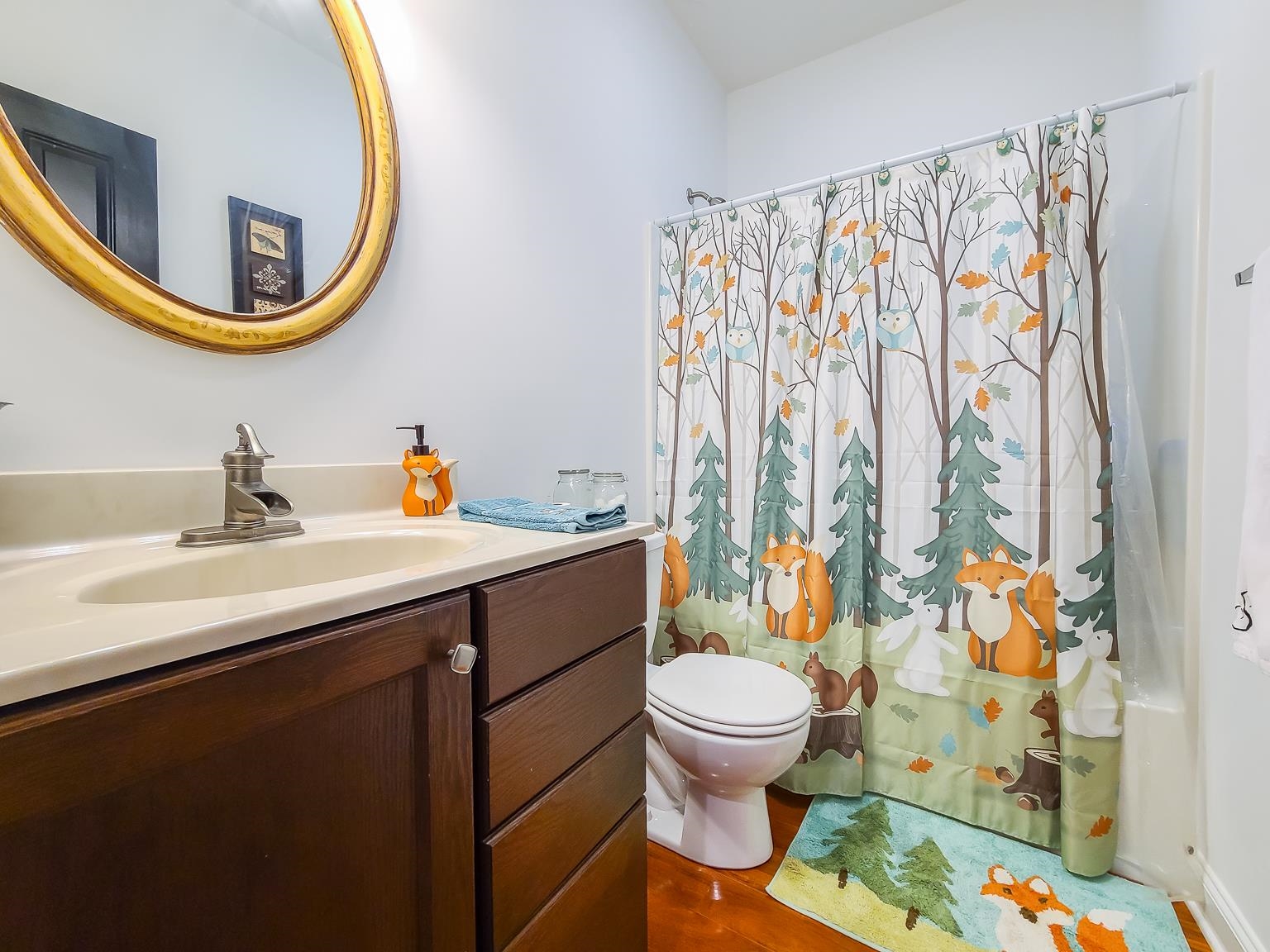 6089 Faughts Road Mount Crawford, VA 22841 - Photo 34 of 68 a bathroom with a sink a toilet and a mirror