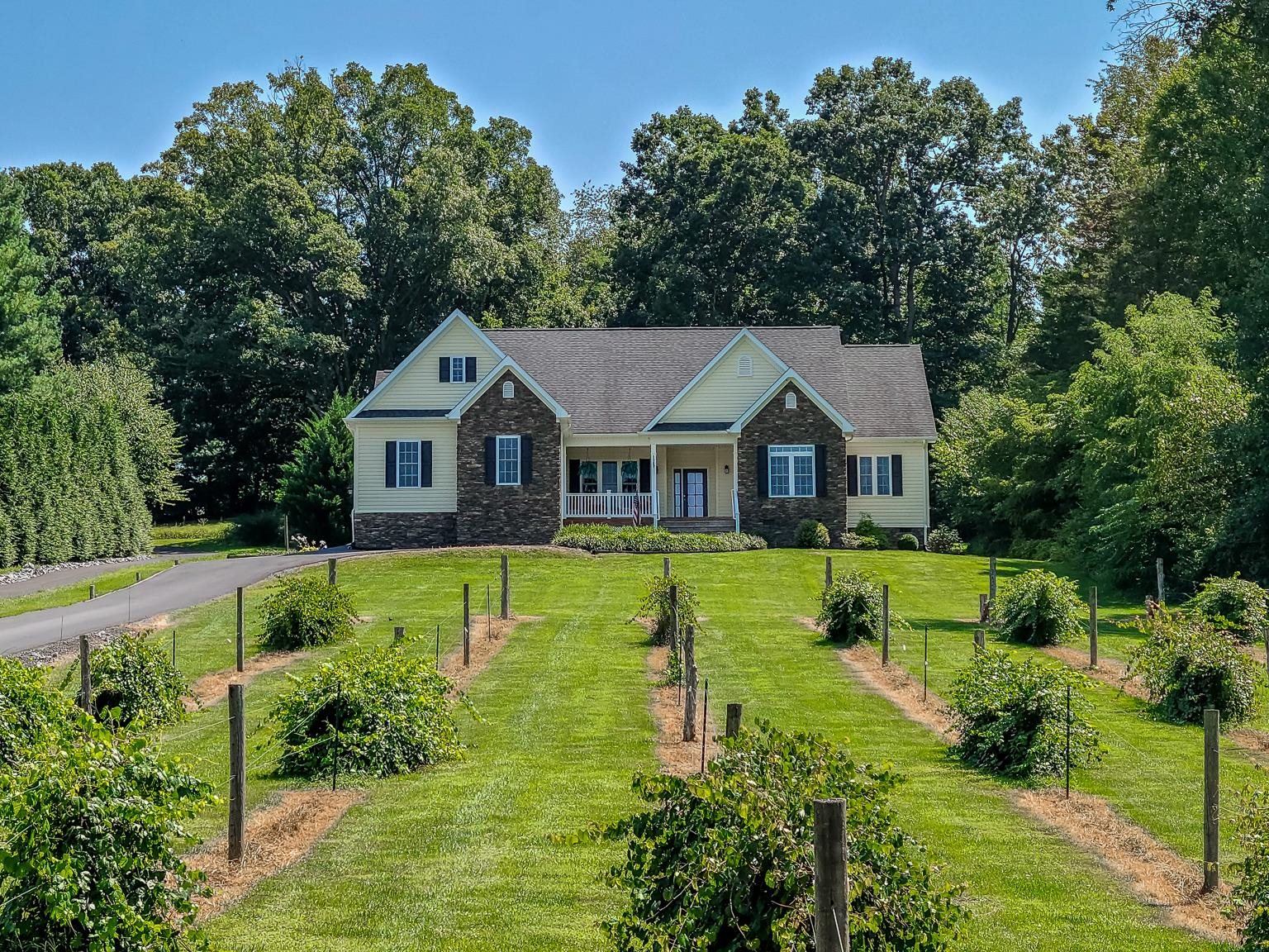 6089 Faughts Road Mount Crawford, VA 22841 - Photo 60 of 68 a aerial view of a house with swimming pool
