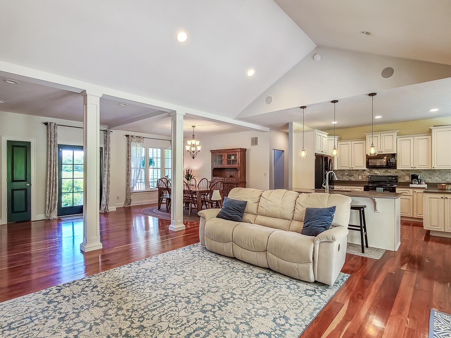 6089 Faughts Road Mount Crawford, VA 22841 - Photo 6 of 68 a living room with furniture and kitchen view