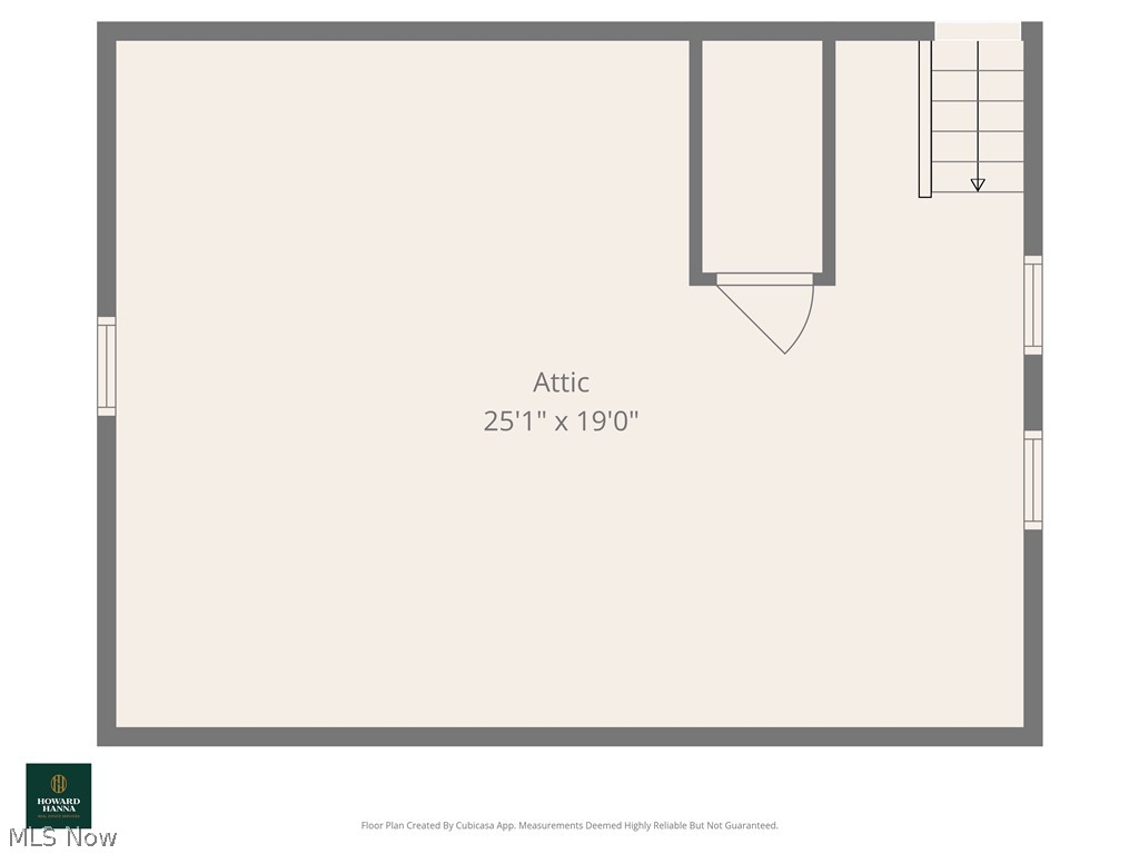 3557 Normandy Road Shaker Heights, OH 44120 - Photo 36 of 36 Attic floor plan