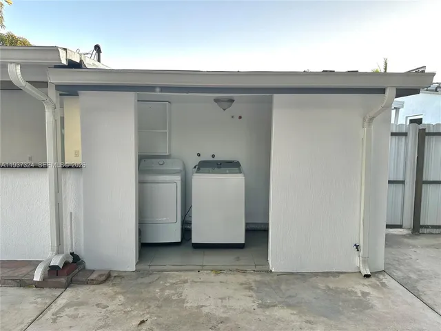a utility room with a sink