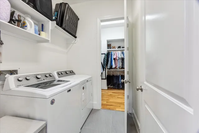 a room with storage and utility