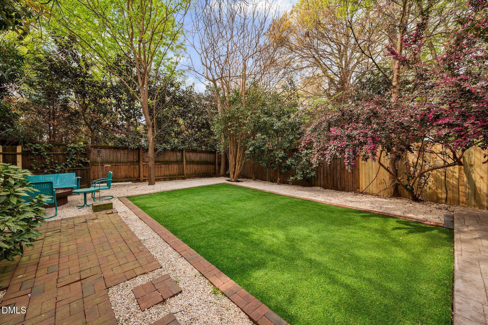218 Pace Street Raleigh, NC 27604 - Photo 36 of 43 a view of a backyard with sitting area