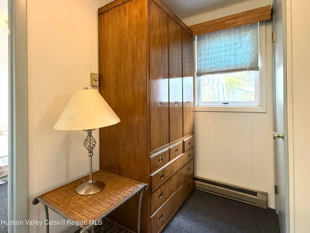 a view of kitchen with furniture and window