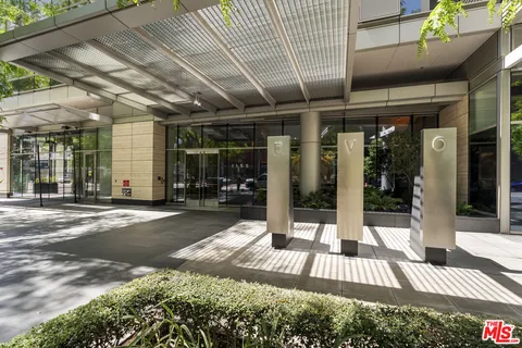 a view of a building entrance
