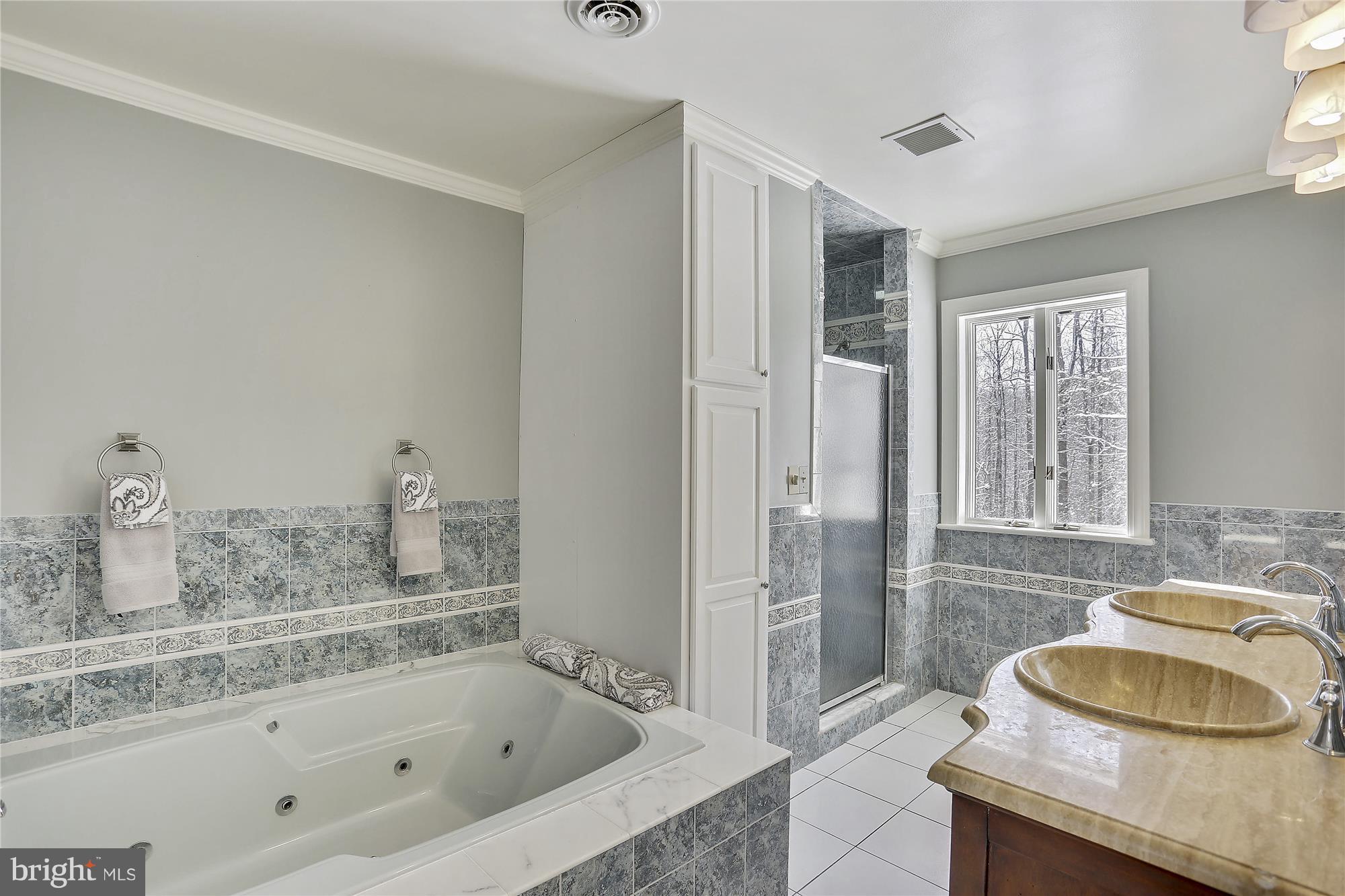 1711 Ashton Road Ashton, MD 20861 - Photo 19 of 30 a bathroom with a tub sink and mirror