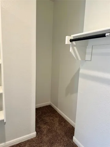 a view of small space with empty racks