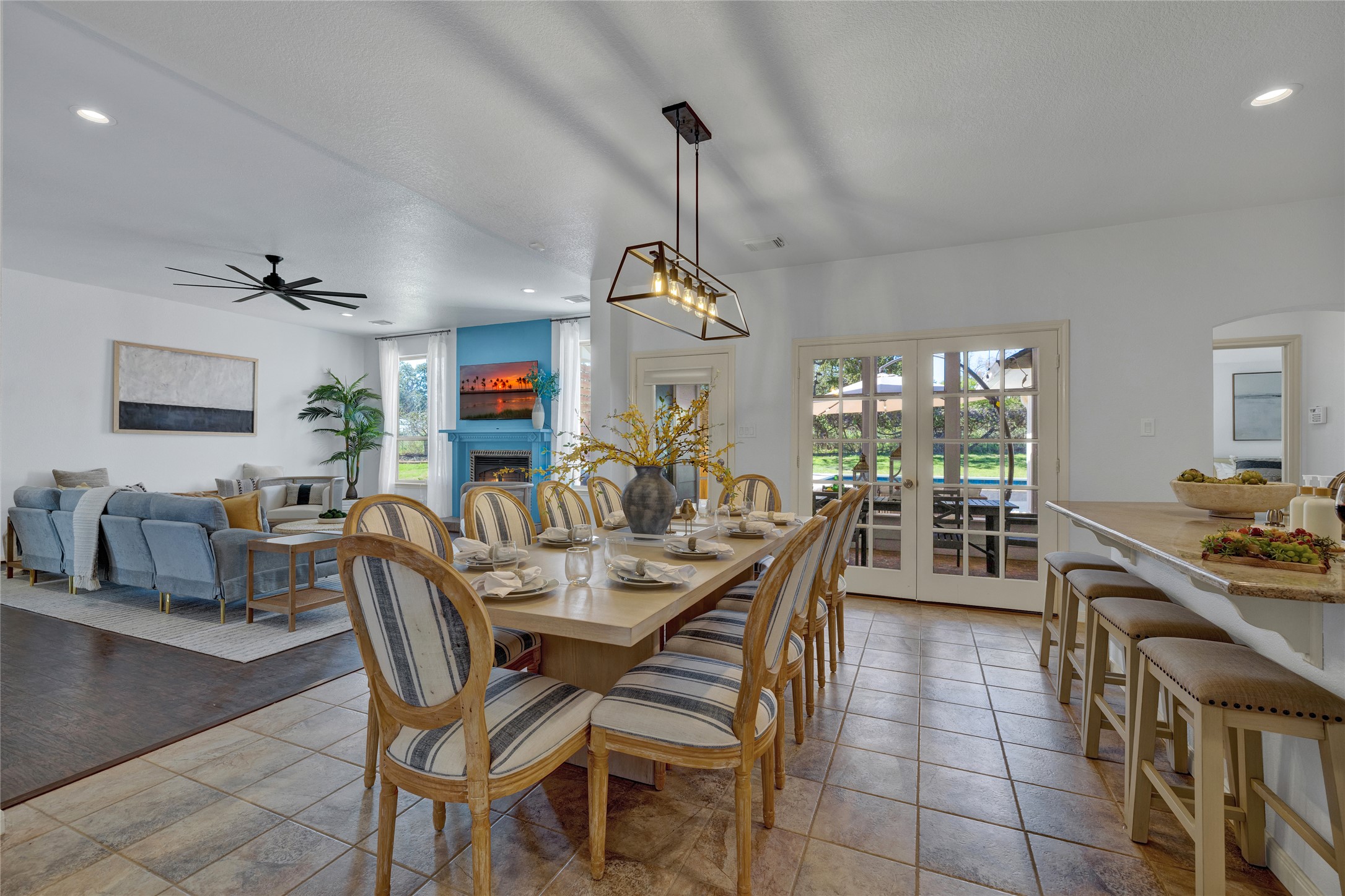 Pull up a seat at the island or enjoy late night conversation in the heart of the home.