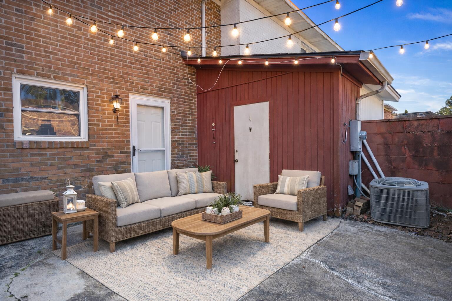 712 Harbor Lane Mount Pleasant, SC 29464 - Photo 30 of 38 Cozy patio glow at twilight