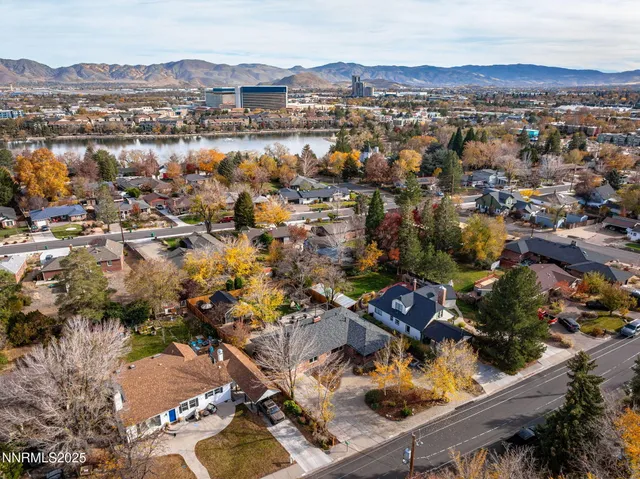 an aerial view of residential house with outdoor space
