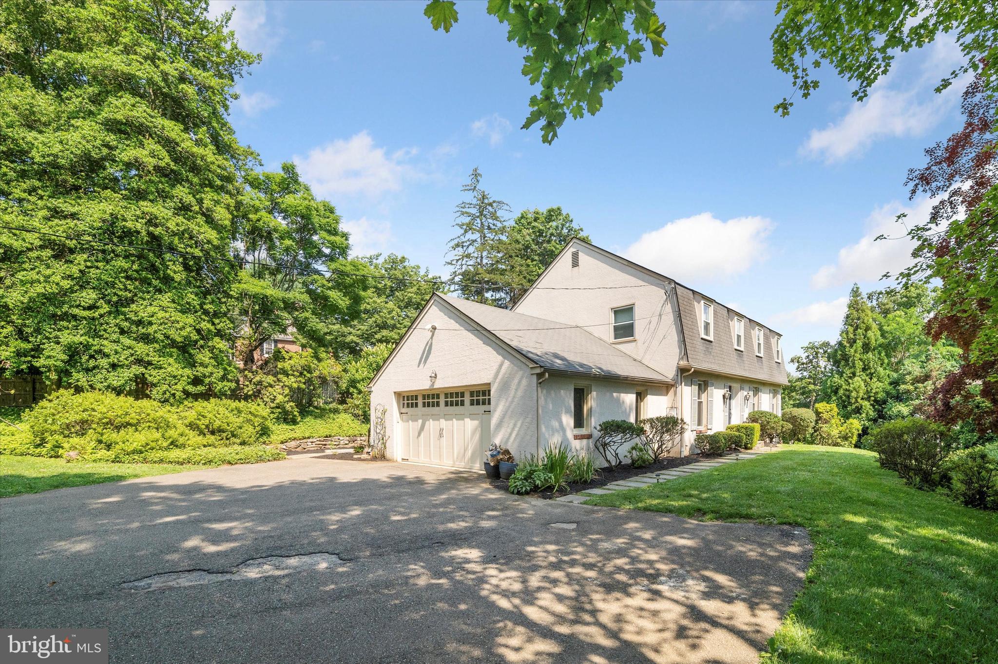 Driveway, side of house