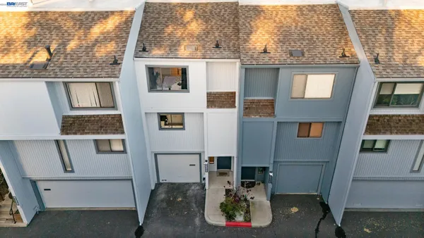 a view of a house with many windows