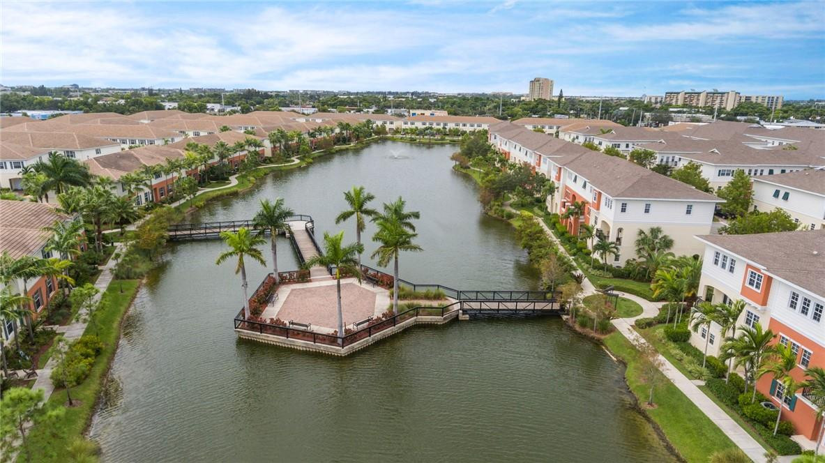 710 Southwest 1st Way Pompano Beach, FL 33060 - Photo 10 of 38 an aerial view of residential houses with outdoor space and lake view
