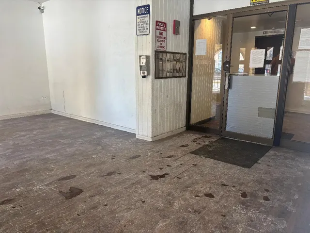 a room with gym equipment