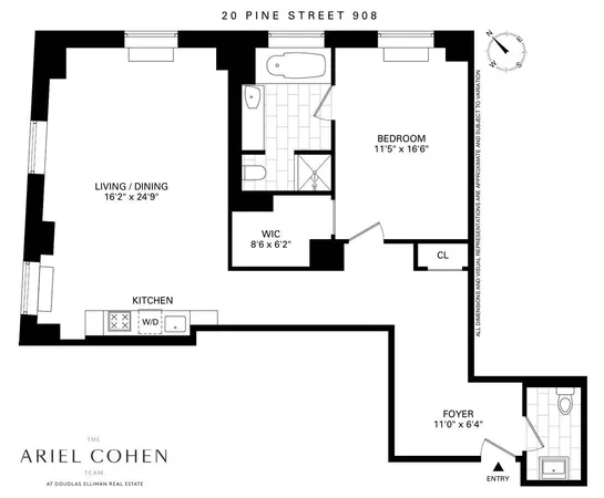 $1,299,000 | 20 Pine Street, Unit 908 | Financial District