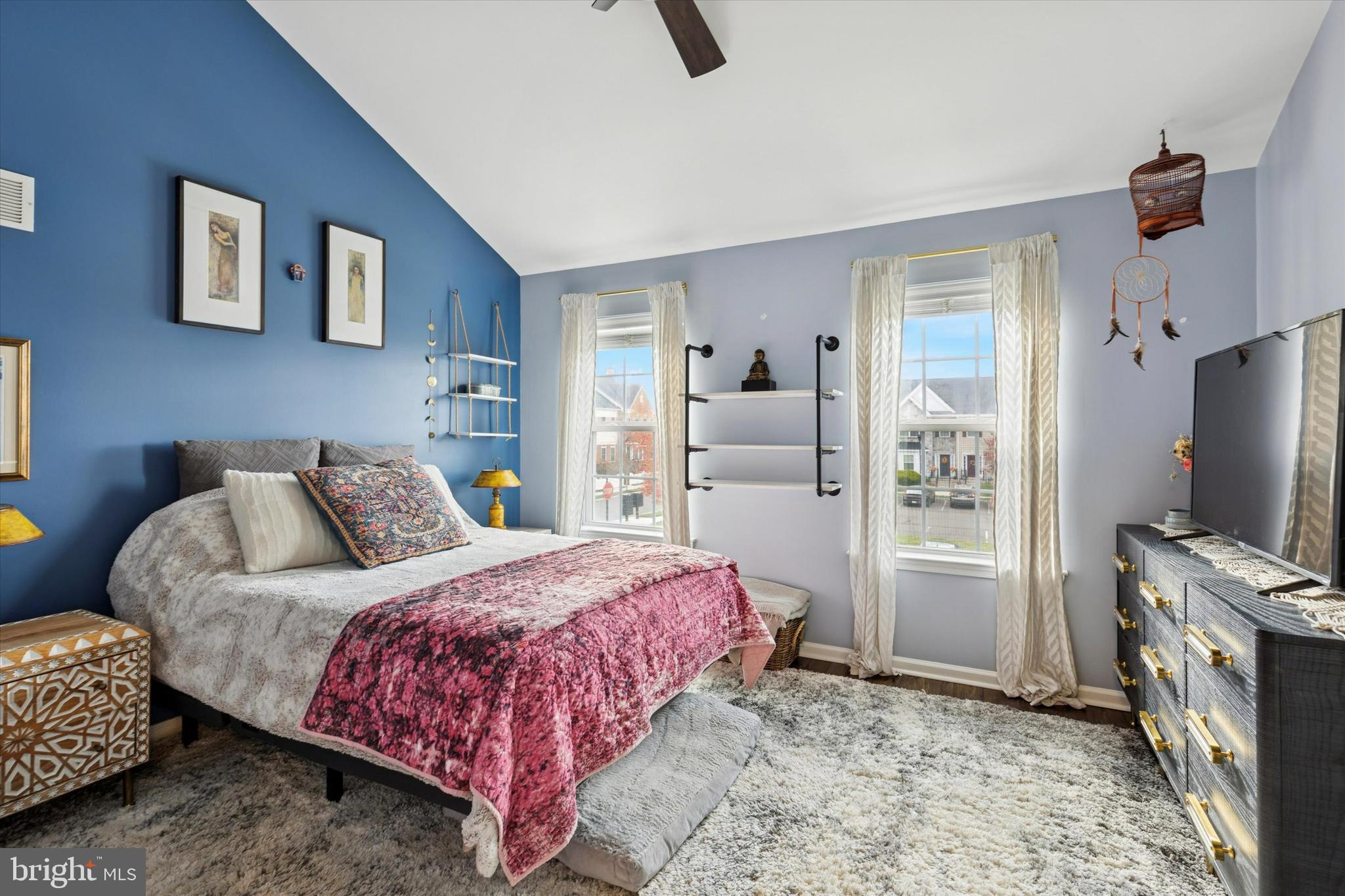 3711 Jacob Stout Road, Unit 5 Doylestown, PA 18902 - Photo 14 of 25 a bedroom with a bed flat screen tv and dresser