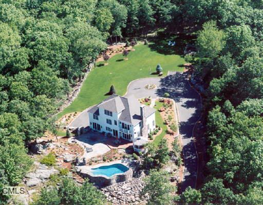 596 Barrack Hill Road Ridgefield, CT 06877 - Photo 1 of 1 an aerial view of a house with a yard